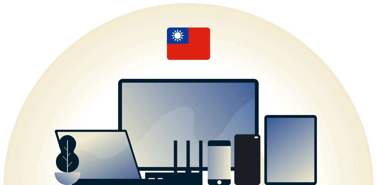 Taiwan VPN skyddar en m&auml;ngd olika enheter.